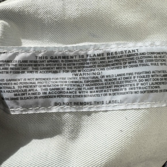 Wrangler Mens Flame Resistant Jeans Size 38x34 Blue Relaxed Workwear FR31MWZ - Picture 10 of 11